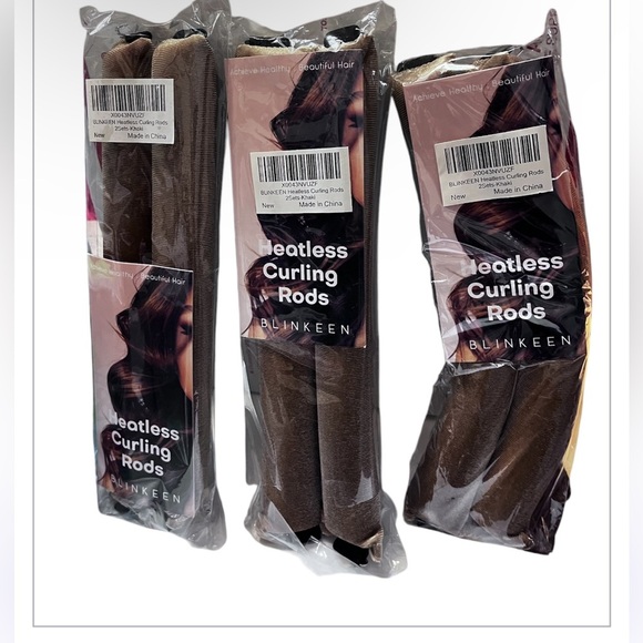 Blinken Heatless Curling Rods in Tan 6 Pairs - Picture 4 of 4
